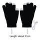 thumbnail image 3 of Bicicleta Guantes calefactores eléctricos USB Guantes calefactables cómodos Calentador de manos (negro), 3 of 5