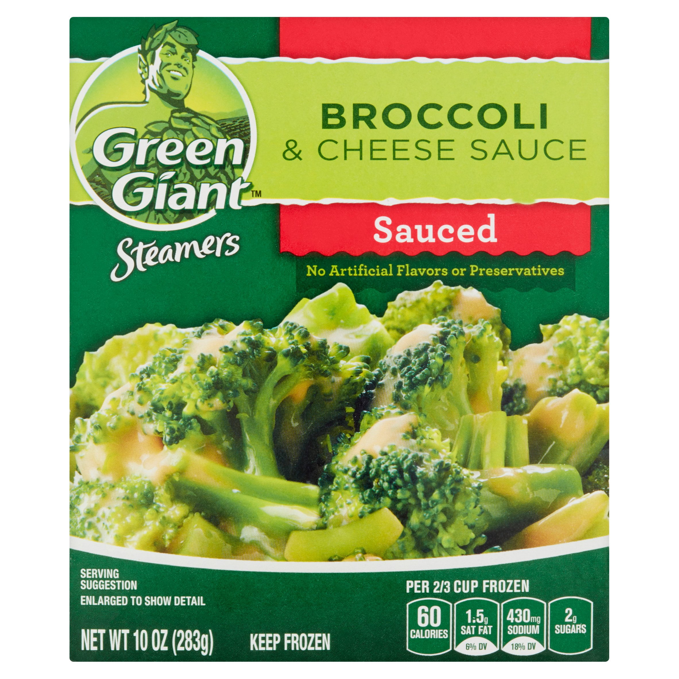 Green Giant Steamers Sauced Broccoli & Cheese Sauce, 10 oz ...