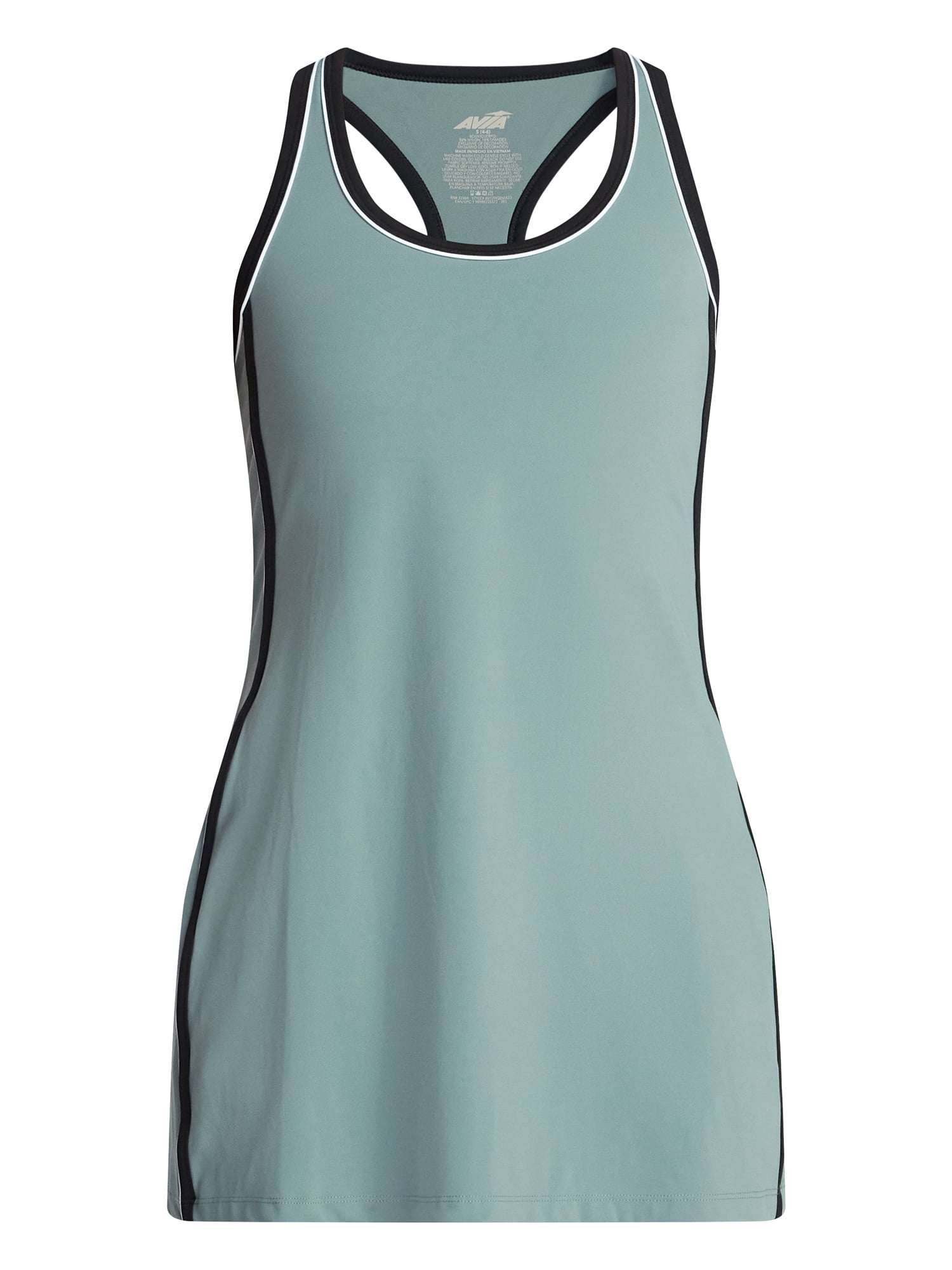 Avia Women's Piped Trim Active Dress, Sizes XS-4X