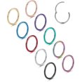 thumbnail image 1 of 10PCS Septum Nose Rings Hoops for Women Men - 16G 18G 316L Surgical Stainless Steel Hinged Clicker Lip Helix Rook Tragus Daith Conch Piercing Jewelry Cartilage Sleeper Earrings Set 8/10/12MM, 1 of 5