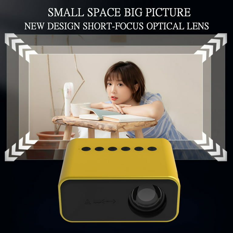 YOTON Mini Movie Projector WiFi Bluetooth 1080P Supported, LCD3.0  Compatible with PC/Phone Projector 