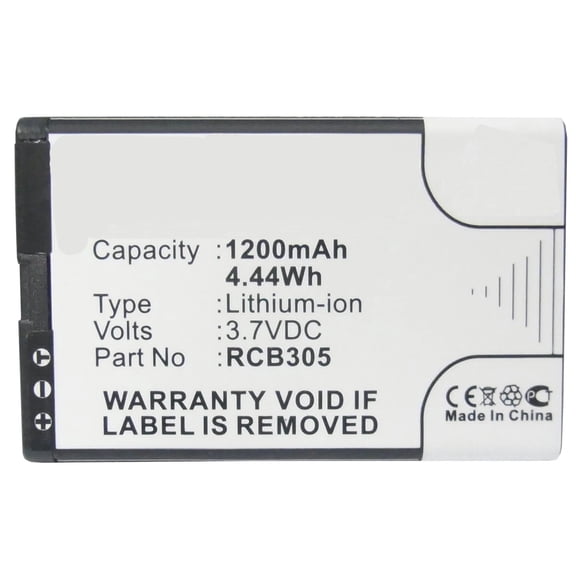 Batteries N Accessories BNA-WB-L3125 Cell Phone Battery - Li-Ion, 3.7V, 1200 mAh, Ultra High Capacity Battery - Replacement for Avus MP-S-B Battery