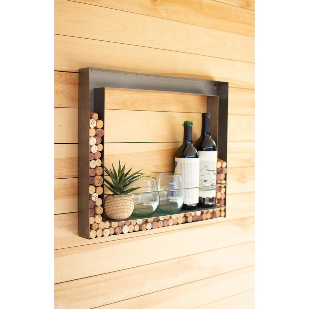 Kalalou Wall Bar and Wine Cork Holder - Thumbnail 2