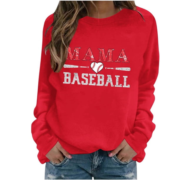 Camiseta con Capucha Suelta de Moda Impresa de Manga Larga para las Mujeres, Camisetas de Manga Larga para las Mujeres Túnica de Cuello Redondo Casual para Leggings