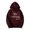 Wine, variant on Tdoqot Young Mens Hoodies- Casual Fashion Pullover Long Sleeve Loose Fit Hooded Sweatshirt Gray Size M