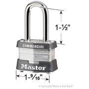 Master Lock Keyed Alike Padlock 3NKALF-8 - BumpStop Technology - 8 Pack