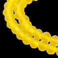 thumbnail image 5 of Transparent Glass Beads Strands Faceted Frosted Rondelle golden 10mm Hole: 1mm about 60~61pcs/strand 46~48cm, 5 of 5