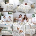 thumbnail image 6 of Wildflowers Blossom Bedding 3 Piece Duvet Cover Set Queen Size, Spring Pastoral Botanical Flowers Rustic Soft Microfiber Comforter Cover with Zipper Closure & Pillowcases, FadeResistant Quilt Cover, 6 of 9