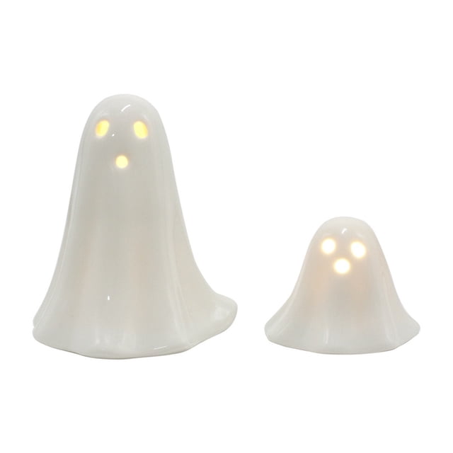 Venta urgente Cute Ceramic Glowing Ghost Decoration, White Ghost Sculpture, Suitable For Home, Halloween, Party, Desk DecorationPopulares ¡NUEVO!