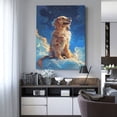 thumbnail image 4 of KLL Starry Sky Cloud Dog Print Farmhouse Canvas Wall Art,Wall Decorations For Living Room Office Canvas Wall Decor for Home Decorations, 12'×16’’, 4 of 8