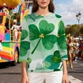 thumbnail image 4 of Craaazy St Patricks Day Tops for Women Green Theme Holiday Shirts Gifts, 4 of 8