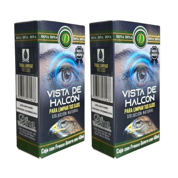 Gotas Vista de Halcón 40 ml Dina Paquete de 2
