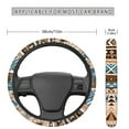 thumbnail image 5 of Jeiento Southwest Tribal Aztec Car Steering Wheel Cover for Women Men Stretch Car Wheel Protector Auto Steering Wheel Covers Interior Accessories Decor for Truck SUV Van Universal Fit, 5 of 6