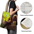 thumbnail image 3 of Gen V Bolso de tela con estampado de lienzo para mujer, bolsa de compras reutilizable y estética, con cremallera interior, regalo para mujer,40*40cm., 3 of 6