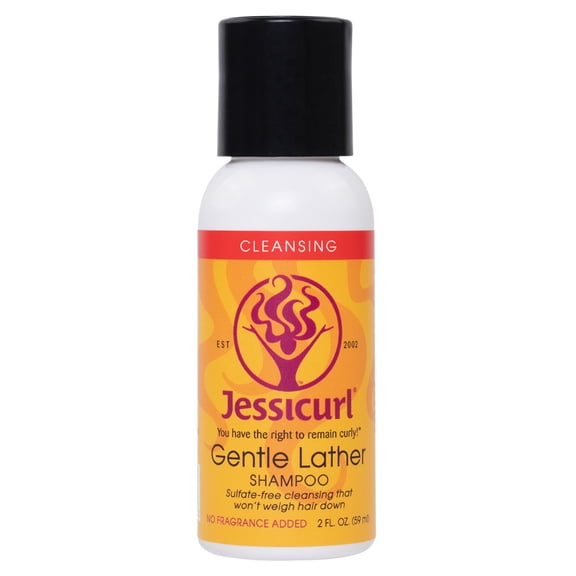Jessicurl Gentle Lather Shampoo, No Fragrance Added 2 fl oz. Sulfate-Free Cleansing That Won't Weigh Hair Down