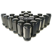 24 Black Long Lug Nuts 14X1.5 Chevy Silverado Tahoe GMC Yukon Sierra 1.90" Tall