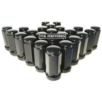 32-Pack Black 14x1.5 Open End Bulge Acorn Lug Nuts - Foto 5