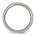 thumbnail image 2 of Titanium Grooved Ridged Edge 10mm Brushed and Polished Band Ring 8.5 Size, 2 of 6