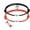 black & red, variant on Sun and Moon Magnetic Couple Bracelets Attraction Friendship Bracelet