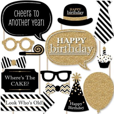 happy birthday photo booth props