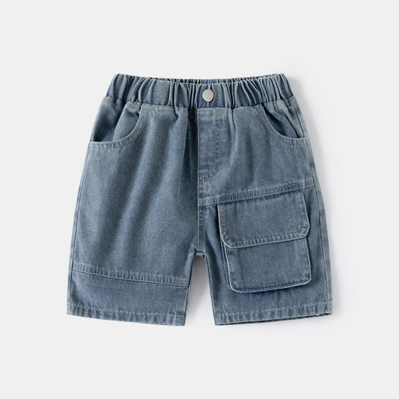 Boys Jean Shorts Classic Baggy Summer Trousers Short Boys' Fashion Kids Boys Shorts 3-4 Years Cute Boy Clothing