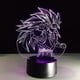 thumbnail image 3 of Figurines Dragon Ball Z Super Saiyan 3 Goku 3d Table Lamp 7 Color Changing, 3 of 4