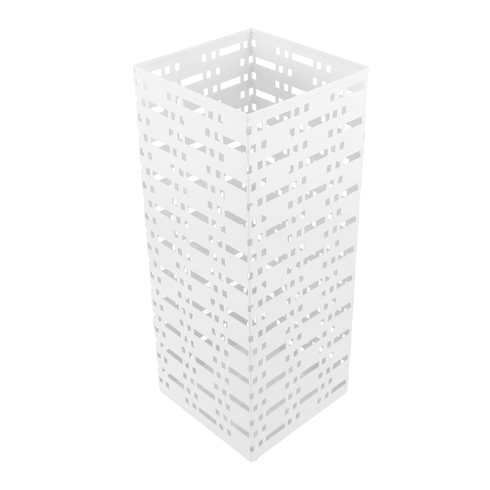 HEALEEP Entryway Umbrella Stand with Hollow Design, Umbrella Bucket and Storage Organizer for Home and Office