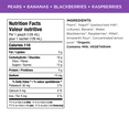 thumbnail image 3 of Love Child Organics Power Yo'rridge Pears, Bananas, Blackberries + Raspberries Puree 128ml Pouch, 3 of 5