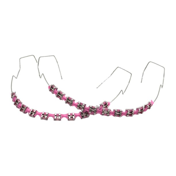 Dientes Temporal Soporte Metal Dental para () Rosa