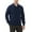 Navy Blue, variant on Kallspin Men's Cotton Knit Polo Sweater Business Casual Long Sleeve Pullover Sweater(Navy Blue,X-Large)
