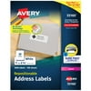 Avery Repositionable Address Labels, Repositionable Adhesive, 1" x 2-5/8", 3,000 Labels (55160)