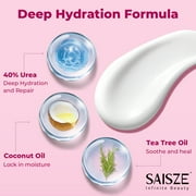 SAISZE 40% Urea Foot Cream, Deep Moisturizing Callus Softening Cream for Dry Rough Feet & Hands, 5.3 oz