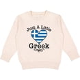 thumbnail image 2 of Inktastic Just a Little Greek Heritage Toddler Sweatshirt, 2 of 4