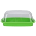 thumbnail image 3 of Plato de mantequilla, caja de almacenamiento de mantequilla curvada, recipiente para queso, bandeja para tarta de queso, diseño revolucionario, 3 of 8