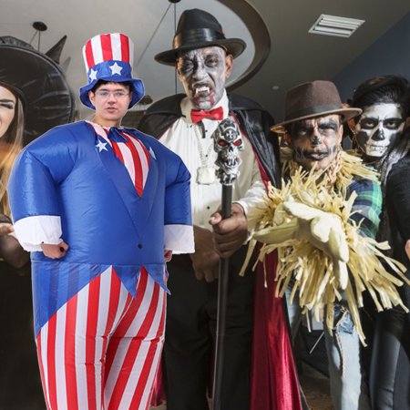 Inflatable Patriotic Uncle Sam Cosplay Costume Clothing ...