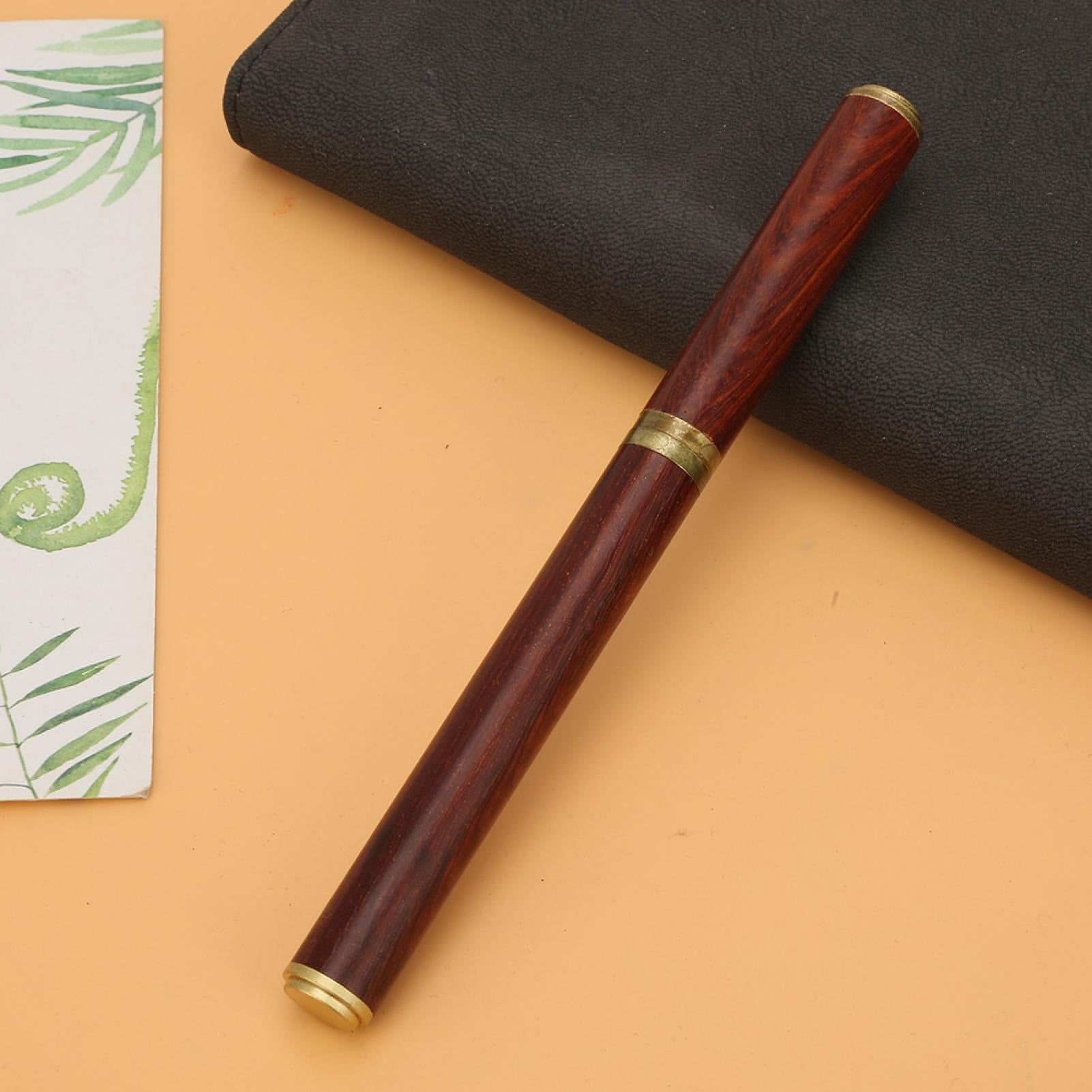 Red Sandalwood Fountain Pen High-End Luxurious Writing Fountain Pen For School 