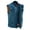 Blue, variant on Daniel Smart XS to 12XL Motorcycle Denim Vest For Men With Scoop Collar & Hidden Zipper Black Denim Vest