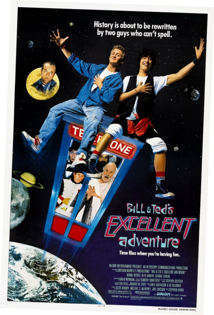Bill And Teds Excellent Adventure Movie Poster 24In x36In Art Poster 24x36 Square Adults Best