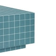 thumbnail image 5 of Pemberly Row Contemporary Blue Tile Indoor / Outdoor Coffee Table, 5 of 8