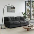 thumbnail image 6 of Magic Home 89" Cloud Sofa,Modern Velvet Couch,3-Seat Sofa for Living Room,Apartment and Small Space,Gray, 6 of 10