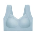 thumbnail image 1 of Ropa interior de seda de hielo de verano sin cortes para mujer, sujetador de espalda hermosa, antiflacidez, sujetador deportivo fino sin aro, estilo chaleco, 1 of 5