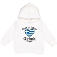 thumbnail image 2 of Inktastic Just a Little Greek Heritage Toddler Hoodie, 2 of 4