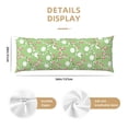 thumbnail image 3 of Fotbe Cute Frog2 Funda para Almohada Corporal con Diseño, Funda de Microfibra Ultrasuave de 20x54 Pulgadas, Ropa de Cama Elegante, 3 of 7