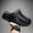 Black Gray, variant on Men's Air Cushion Thick Sole 2-in-1 Clogs, Breathable Hollow Non-slip Beach Slides, Summer Trendy Dad Shoes