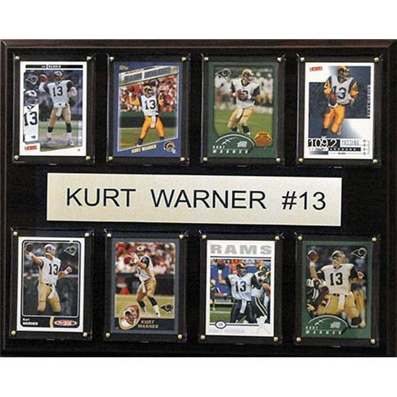 NFL 12 x 15 in. Kurt Warner St. Louis Rams 8-Card Plaque