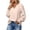 Unspecified, variant on Womens Blouses V Neck Long Raglan Sleeve Elastic Cuff Bubble Sleeve Plain Work Casual Tops for Women Flowy Fit Outing Wrinkle Resistant Blouse