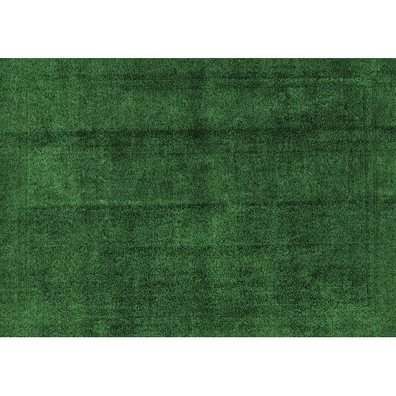 Ahgly Company Indoor Rectangle Abstract Emerald Green Modern Area Rugs, 8' x 12'