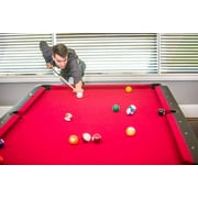 Mizerak Donovan II 8 Ft. Billiard Table with 2 Cues, Set of Billiard Balls, Triangle Brush and Chalk