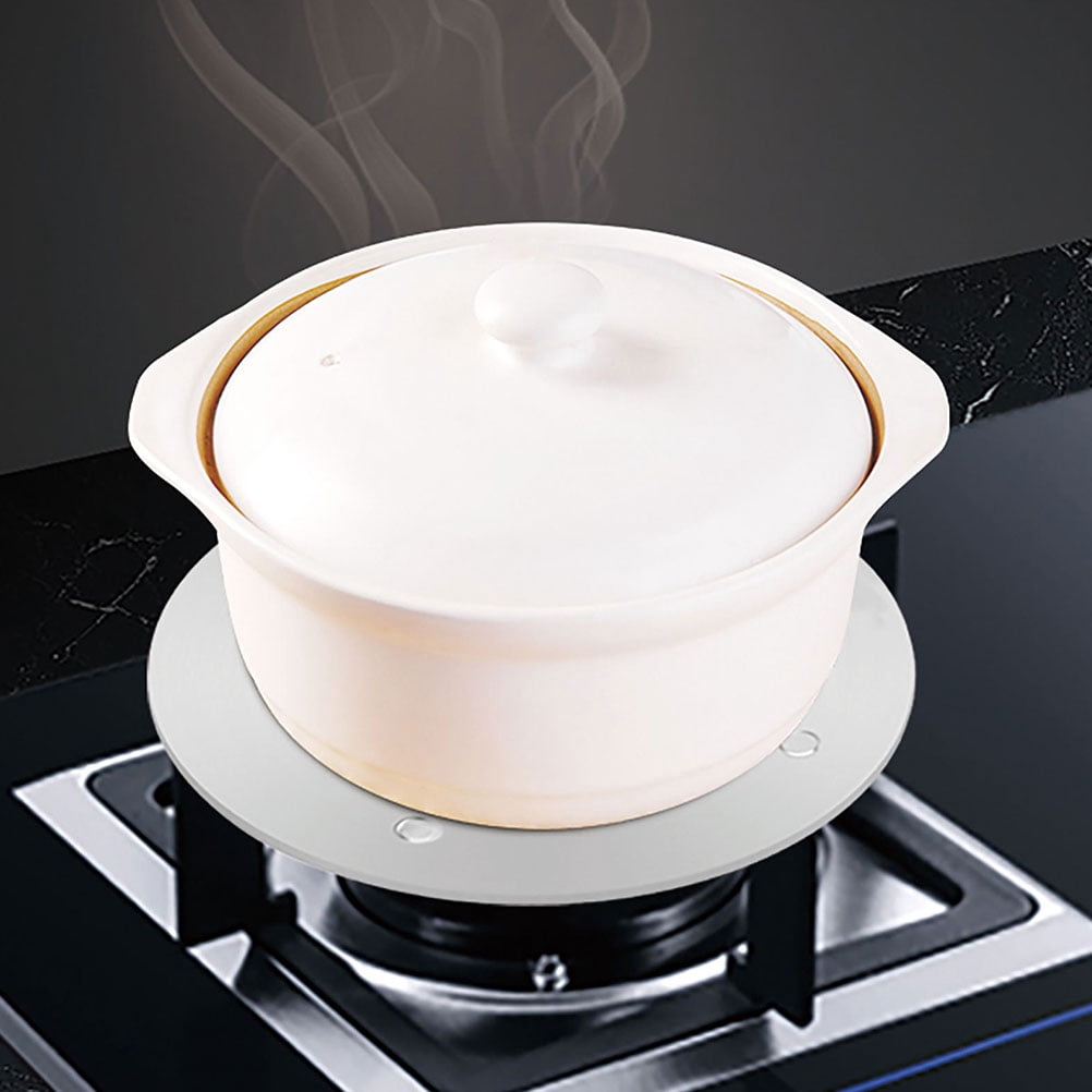unbranded Induction Cooker Diffuser Induction Cooker Heat Conduction Plate Flame Aluminum Alloy Stainless Steel Silver 16X16X0.3CM