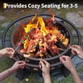 thumbnail image 5 of EastVita 36-Inch Outdoor Fire Basin With Spark Guard And Fire Poker., 5 of 6